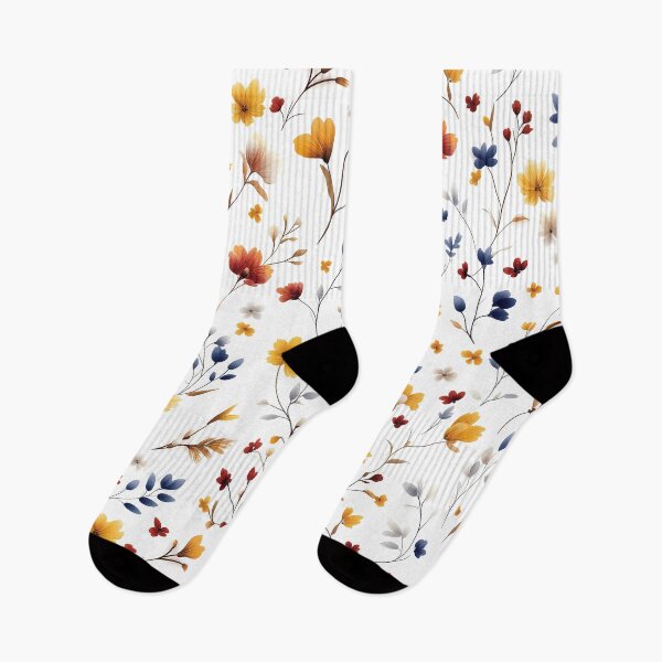 Item preview, Sparse Wildflower Patterns on White designed and sold by Rui Huang.