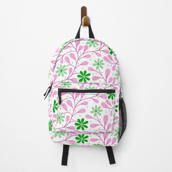 Item preview, Trailing floral in pink and green designed and sold by kalaauniverse_art_studio.