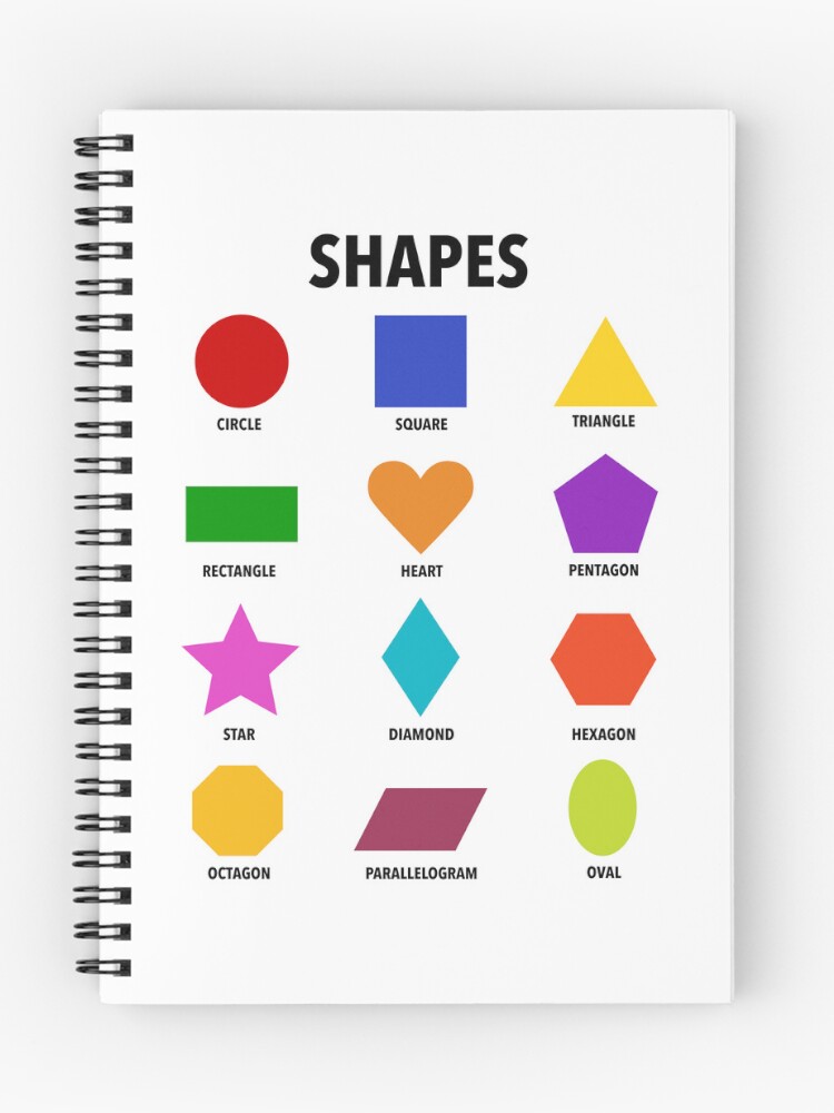 Thumbnail 1 of 3, Journal, Basic Shapes Poster designed and sold by RileyRosa.