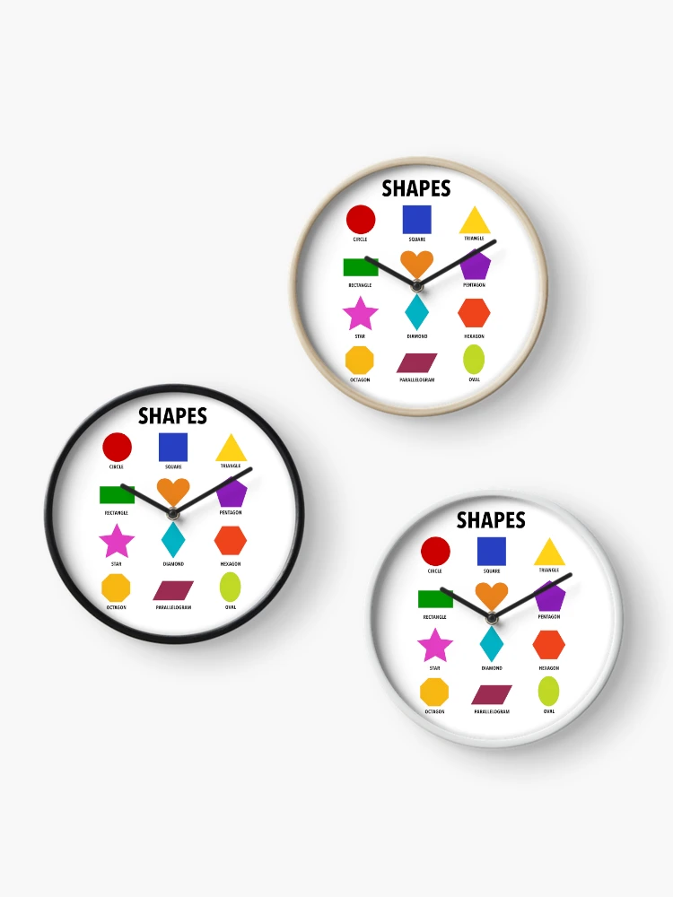 Thumbnail 3 of 4, Clock, Basic Shapes Poster designed and sold by RileyRosa.