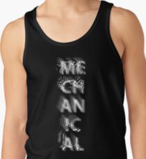Mechanical moire white Men's Tank Top