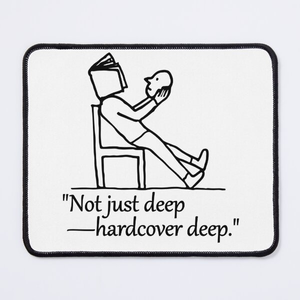 Item preview, Hardcover Deep - Surreal Book Head Design for Readers and Thinkers designed and sold by LoFi-OG.