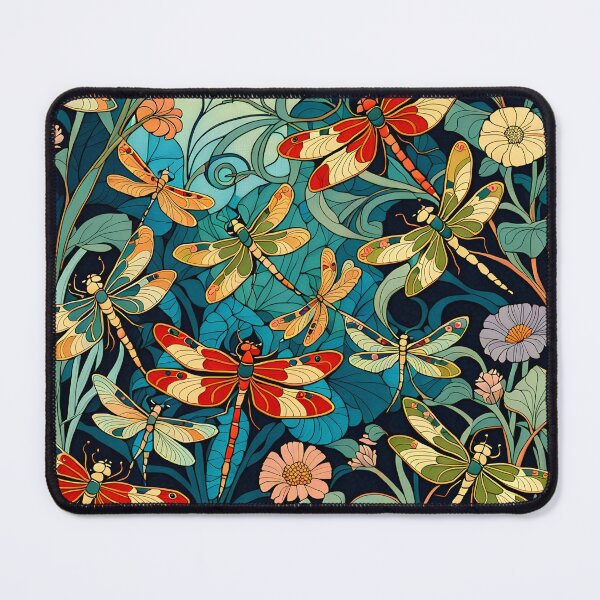 Item preview, Dragonfly Art Nouveau Painting pinterest aesthetic designed and sold by druidwolfart.