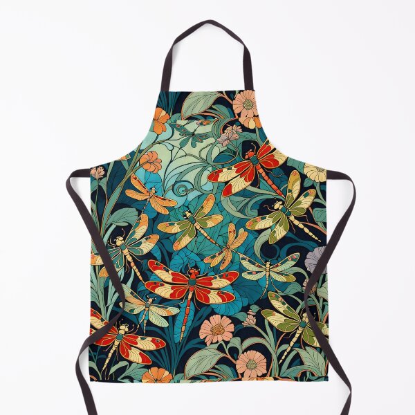 Artikelvorschau, Libelle Jugendstil Malerei Pinterest Ästhetik entworfen und verkauft von druidwolfart.
