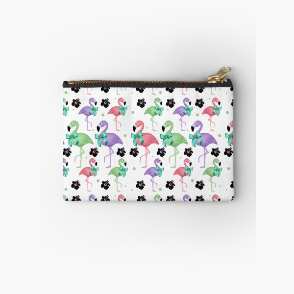 Item preview, Pastel color flamingo with a blue bow designed and sold by Topmel.