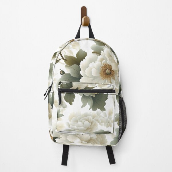 Item preview, A Sparse Dance of Peonies on White designed and sold by Rui Mythic Studio.