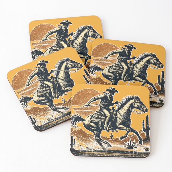 Item preview, Classic Western Cowboy Riding in a Desert  designed and sold by urban-hillbilly.