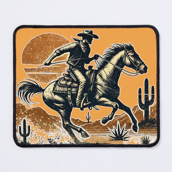 Item preview, Classic Western Cowboy Riding in a Desert designed and sold by urban-hillbilly.
