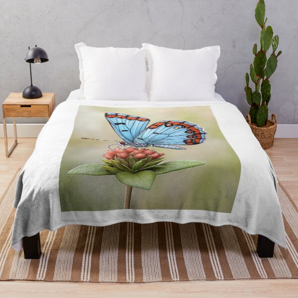 Item preview, Rare Butterfly on Red Blossom designed and sold by MamaDong.