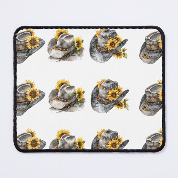 Item preview, Rustic Cowboy Hats with Sunflower Charm designed and sold by WildHeart07.