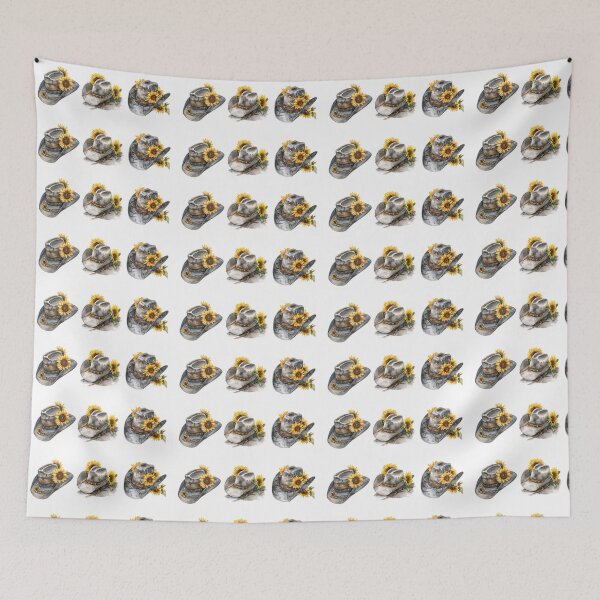 Item preview, Rustic Cowboy Hats with Sunflower Charm designed and sold by WildHeart07.