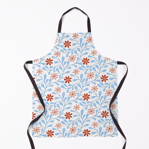 Item preview, Trailing floral in Red and Blue designed and sold by kalaauniverse_art_studio.