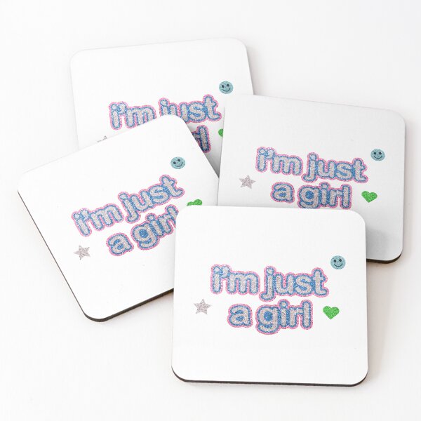 Item preview, I'm Just a Girl y2k glitter sticker designed and sold by AliAliOxenFreee.