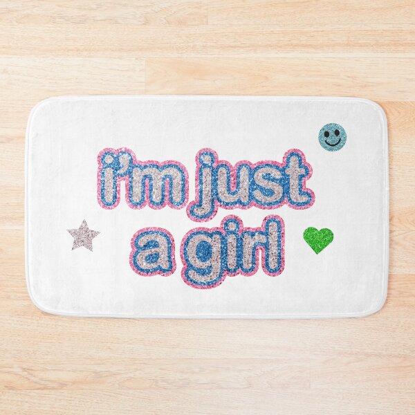 Item preview, I'm Just a Girl y2k glitter sticker designed and sold by AliAliOxenFreee.