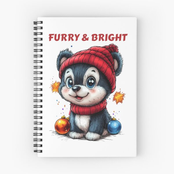 Item preview, Furry & Bright Design, Festive Husky Illustration, Christmas Puppy Art, Winter Dog Design, Cute Holiday Pet designed and sold by BukkyStory.