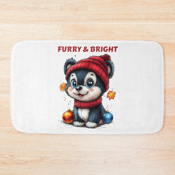 Item preview, Furry & Bright Design, Festive Husky Illustration, Christmas Puppy Art, Winter Dog Design, Cute Holiday Pet designed and sold by BukkyStory.