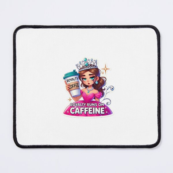 Item preview, Royalty Runs on Caffeine – Funny Princess Sticker designed and sold by Chloheyy.