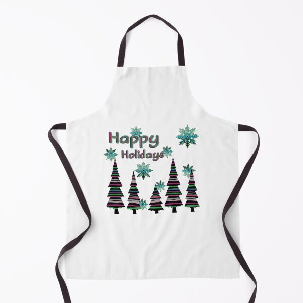 Item preview, Happy Holidays cute christmas trees and snowflakes designed and sold by Topmel.