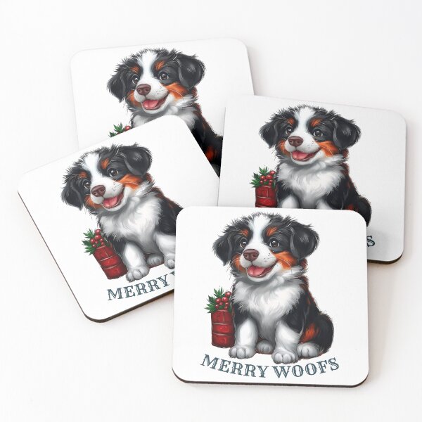 Item preview, Merry Woofs Dog, Holiday Puppy Art, Festive Dog Illustration, Christmas Pet Design, Cute Dog Artwork designed and sold by BukkyStory.