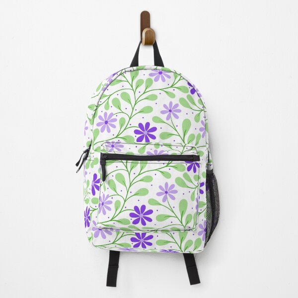 Item preview, Trailing floral in Violet and Green designed and sold by kalaauniverse_art_studio.
