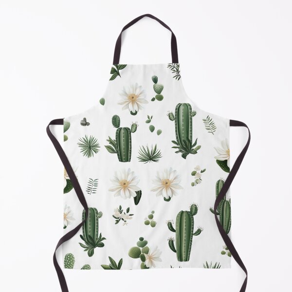 Item preview, Sparse Cactus Patterns on White designed and sold by Rui Huang.