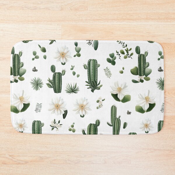 Item preview, Sparse Cactus Patterns on White designed and sold by Rui Huang.