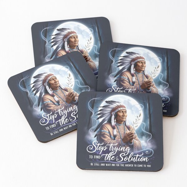 Item preview, "Ancestral Wisdom - Native American Chief Portrait" designed and sold by SJZDesign.