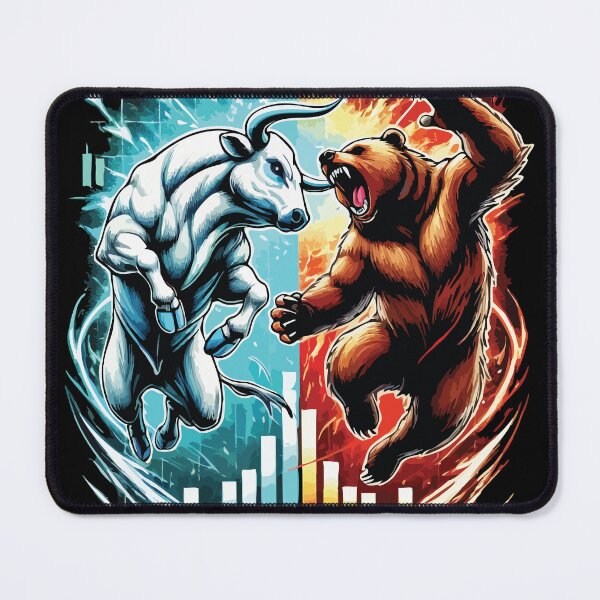 Item preview, Bull vs. Bear Market Epic Battle of Forex Financial Forces designed and sold by chantastical.