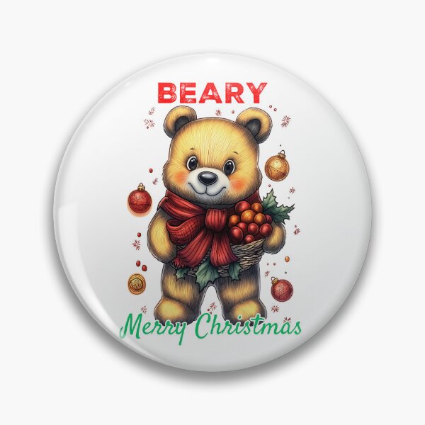 Item preview, Beary Merry Christmas, Festive Bear Design, Cute Holiday Bear, Christmas Animal Illustration, Cozy Teddy Artwork designed and sold by BukkyStory.