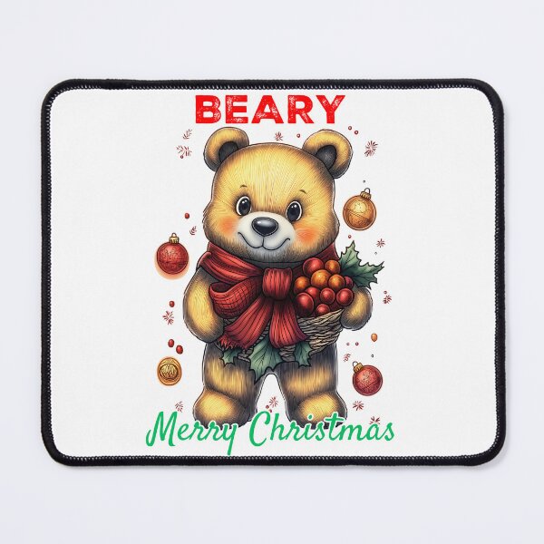 Item preview, Beary Merry Christmas, Festive Bear Design, Cute Holiday Bear, Christmas Animal Illustration, Cozy Teddy Artwork designed and sold by BukkyStory.