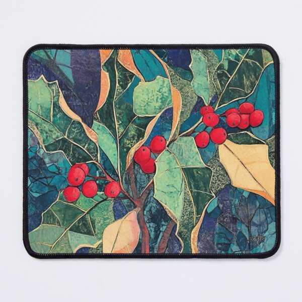 Item preview, Midwinter Holly art brut style designed and sold by EpicFoxArt.