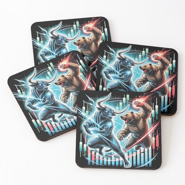 Item preview, Anime Bull vs. Bear Market Epic Battle of Forex Financial Forces designed and sold by chantastical.
