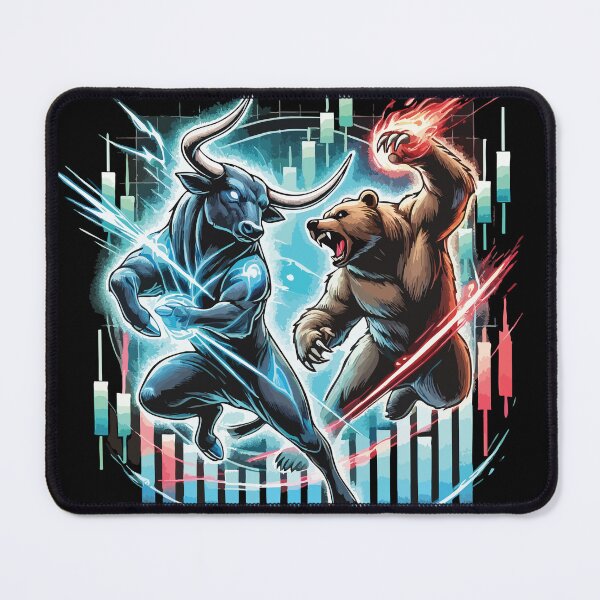 Item preview, Anime Bull vs. Bear Market Epic Battle of Forex Financial Forces designed and sold by chantastical.