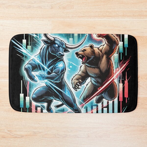 Item preview, Anime Bull vs. Bear Market Epic Battle of Forex Financial Forces designed and sold by chantastical.