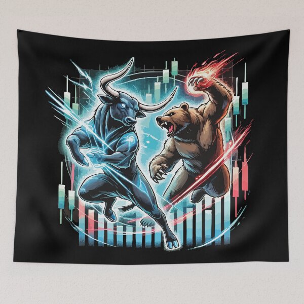 Item preview, Batalla épica de las fuerzas financieras del mercado de divisas entre el mercado alcista y el mercado bajista del anime designed and sold by chantastical.