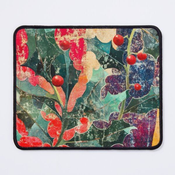Item preview, Midwinter Holly 2 art brut style designed and sold by EpicFoxArt.