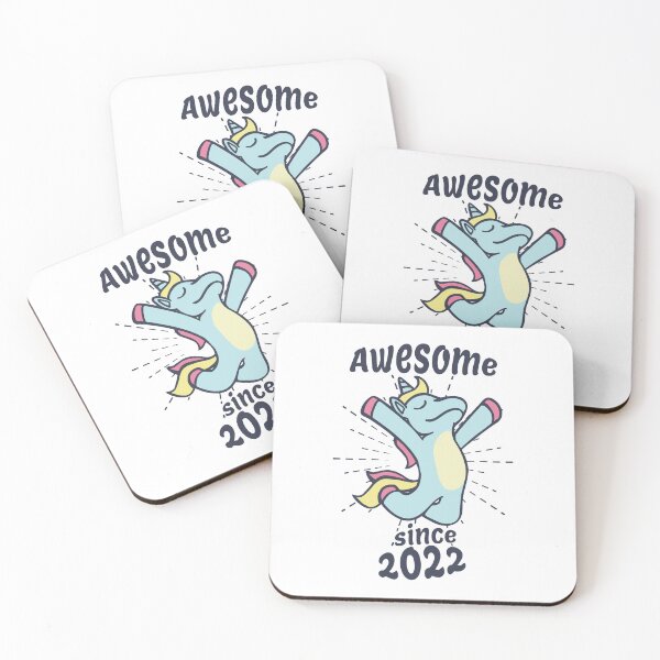 Item preview, Awesome Since 2022 - Kids Birthday Unicorn designed and sold by HandicraftArt.