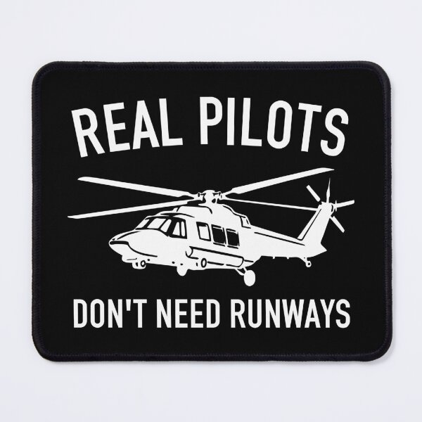 Item preview, Real Pilots Don't Need Runways - Pilot Helicopter Funny Gift designed and sold by crenaviolena.