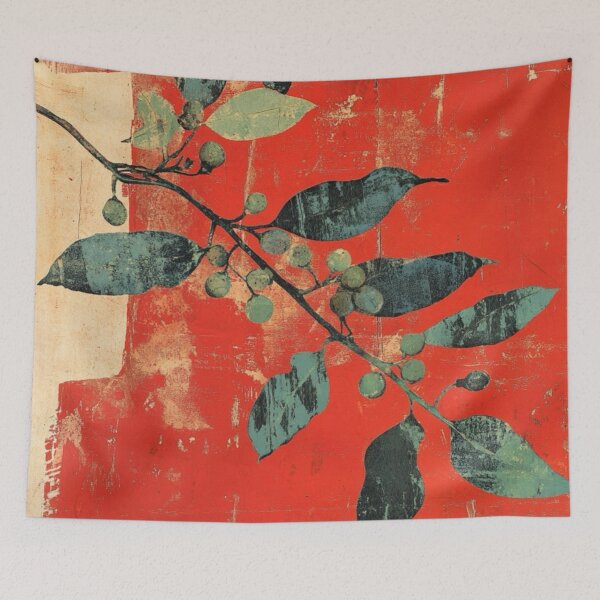 Item preview, Midwinter Mistletoe art brut style designed and sold by EpicFoxArt.