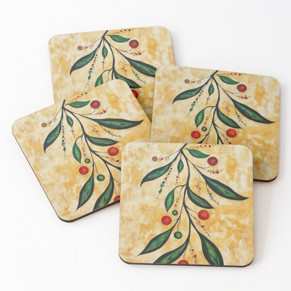 Item preview, Midwinter Mistletoe 2 art brut style designed and sold by EpicFoxArt.