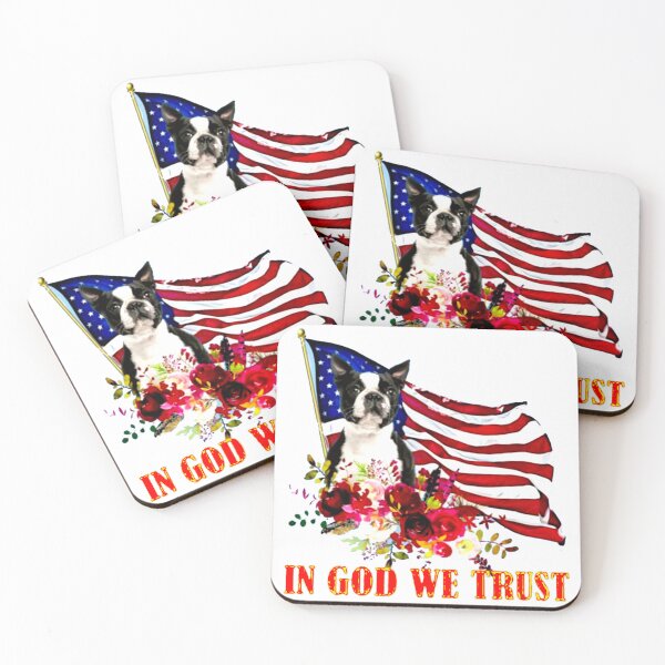 Item preview, Boston Terrier,American Flag designed and sold by rikkirocx.