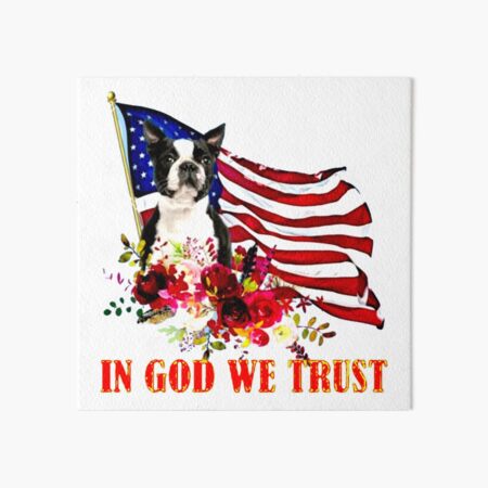 Item preview, Boston Terrier,American Flag designed and sold by rikkirocx.