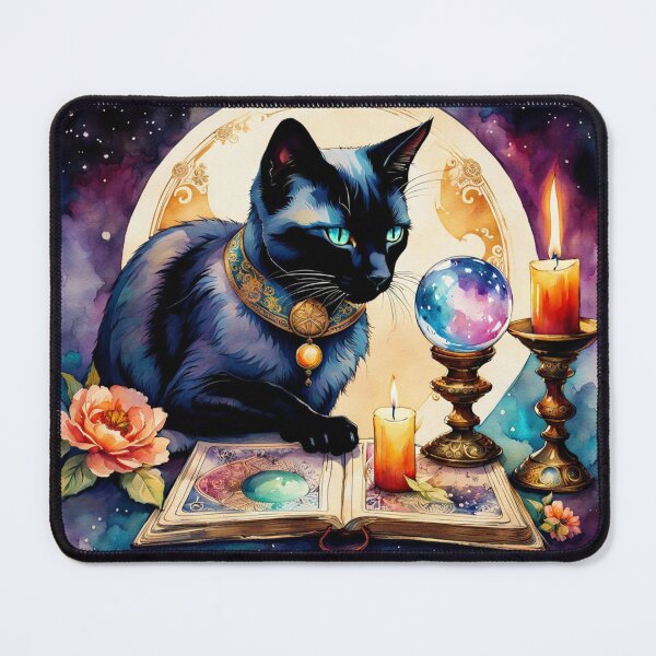 Item preview, Mystic Cat Watercolor 4 designed and sold by RiverAquarius.