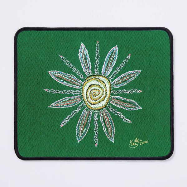 Item preview, Gel Ink Flower on Dark Green designed and sold by Cats-And-Kat.
