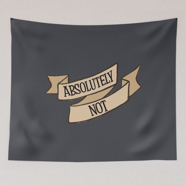 Item preview, Absolutely Not Ribbon Scroll designed and sold by Skull Fern.