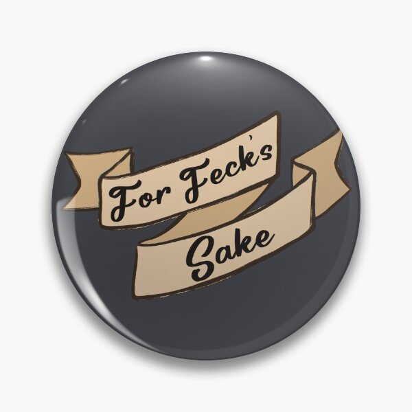 Item preview, For Feck’s Sake Ribbon Scroll designed and sold by Skull Fern.