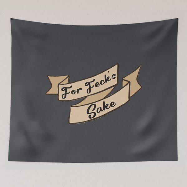 Item preview, For Feck’s Sake Ribbon Scroll designed and sold by Skull Fern.
