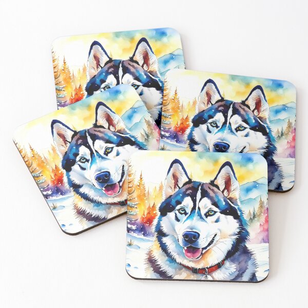 Item preview, Husky Watercolor 1 designed and sold by RiverAquarius.