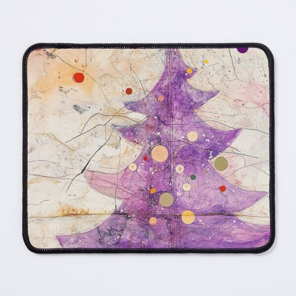 Item preview, Purple art brut Christmas tree  designed and sold by EpicFoxArt.