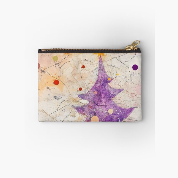 Item preview, Purple art brut Christmas tree  designed and sold by EpicFoxArt.
